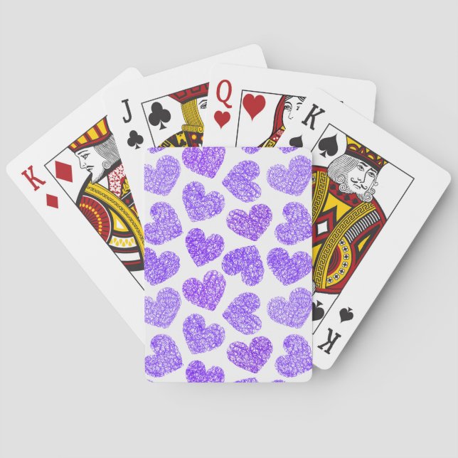 Baraja De Cartas Purple hearts Playing Cards (Reverso)