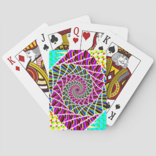 Baraja De Cartas Púrpura espiral ( puede agregar palabras )
