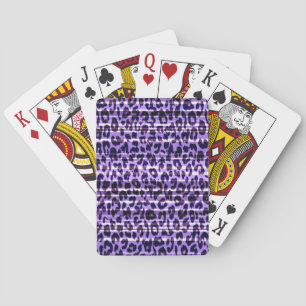 Baraja De Cartas Púrpura retro piel animal textura abstracta