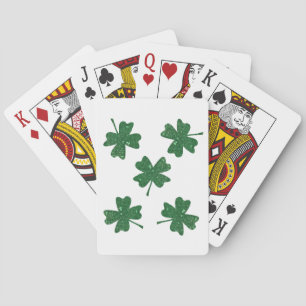 Baraja De Cartas Purpurina Cuatro Ropas De Hojas