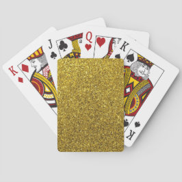 Baraja De Cartas Purpurina de manchas de oro
