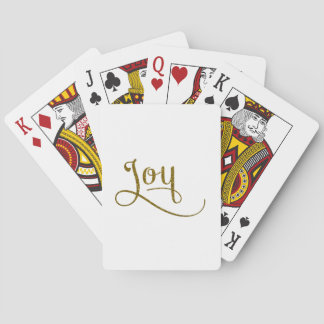 Baraja De Cartas Purpurina de oro de Joy Script