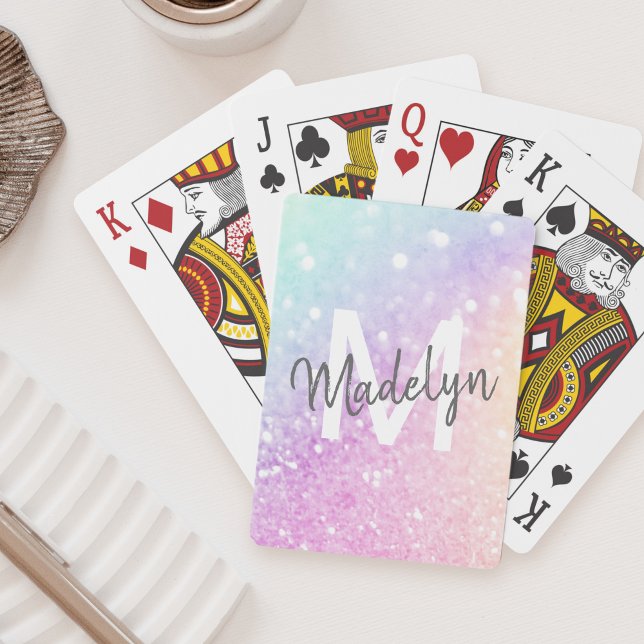 Baraja De Cartas Purpurina irlandés Glam Colorful personalizado (Subido por el creador)
