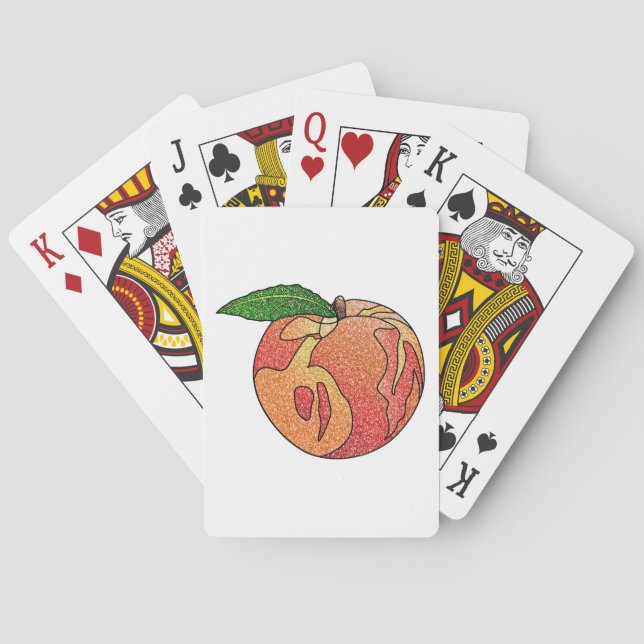 Baraja De Cartas Purpurina Peach (Reverso)
