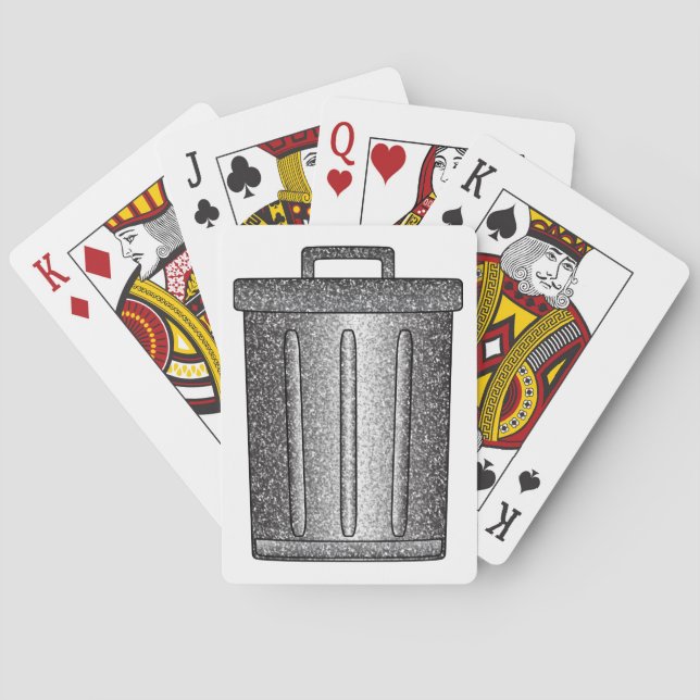 Baraja De Cartas Purpurina Trash Can (Reverso)