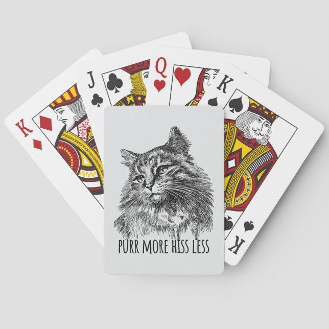 Baraja De Cartas Purr More Hiss Less Pretty Kitty (Reverso)