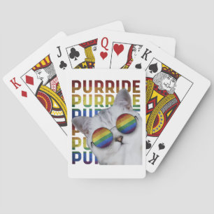 Baraja De Cartas Purride Gay Prize Tee para mujeres Hombres LGBT Ra