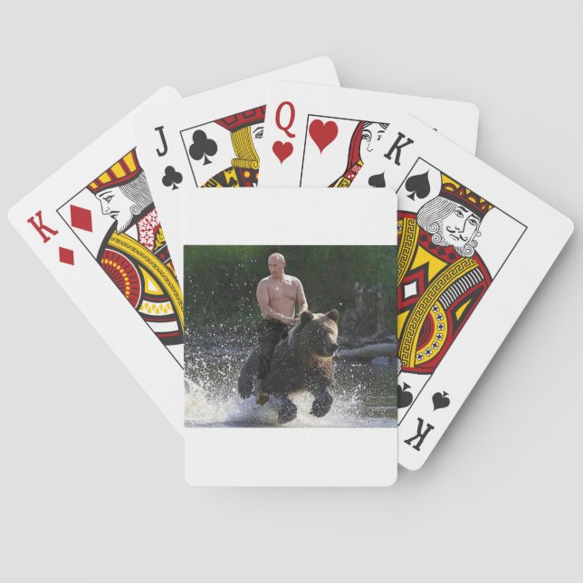 Baraja De Cartas ¡Putin monta un oso! (Reverso)