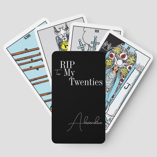 Baraja De Cartas QEPD mis 20 años 30 Personalizados (Reverso )