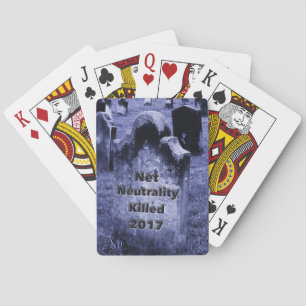 Baraja De Cartas QEPD Neutralidad neta Gravestone