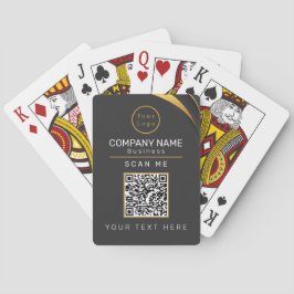 Baraja De Cartas QR Code Business Logo Profesional