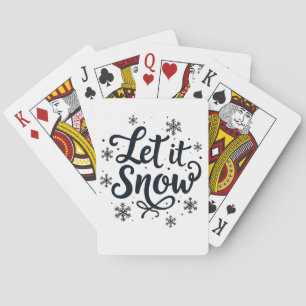 Baraja De Cartas Que nieve, Navidad en invierno