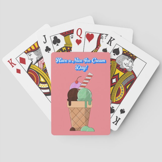 Baraja De Cartas ¡Que tengas un buen día de helado! (Reverso)