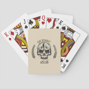 Baraja De Cartas Quebec patriota 1608 grunge metal SÍ Referéndum