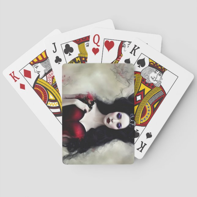 Baraja De Cartas Queen of Roses (Reverso)