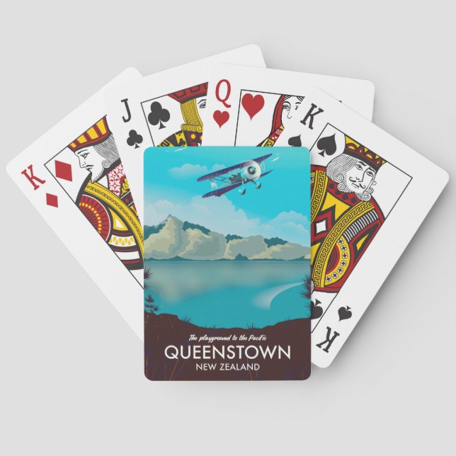 Baraja De Cartas Queenstown Nueva Zelanda (Reverso)