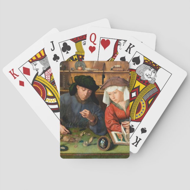 Baraja De Cartas Quentin Matsys - El prestamista y su esposa (Reverso)