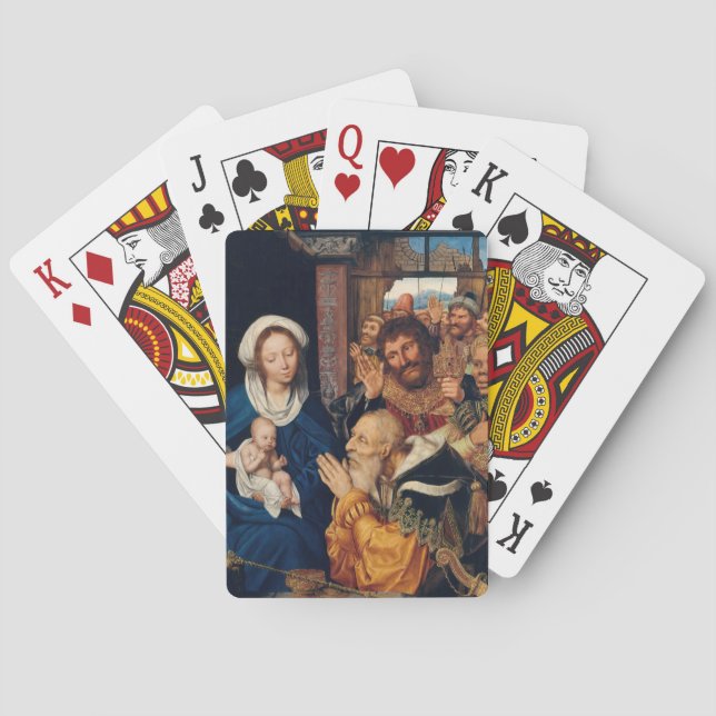 Baraja De Cartas Quentin Matsys - La Adoración del Magi (Reverso)