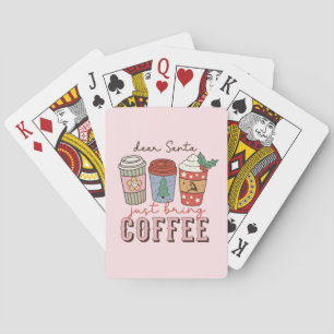 Baraja De Cartas Querido Santa   Navidades Coffee Latte