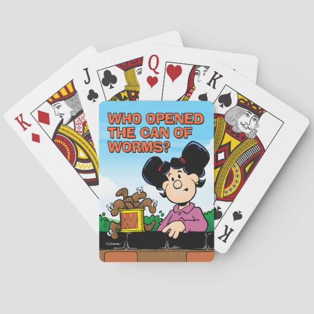 Baraja De Cartas Quién abrió la lata de los gusanos (Reverso)