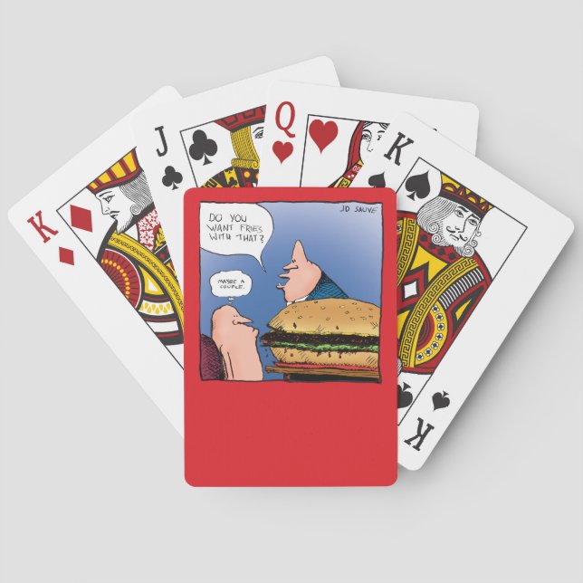 Baraja De Cartas ¿Quieres Fries Con Eso? Personalizado (Reverso)