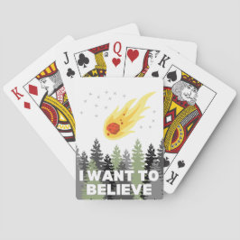 Baraja De Cartas Quiero creer tarjetas asteroides