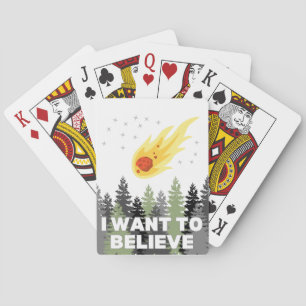 Baraja De Cartas Quiero creer tarjetas asteroides