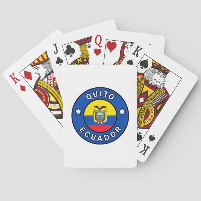 Baraja De Cartas Quito Ecuador (Reverso)