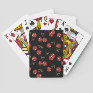 Baraja De Cartas RAB Rockabilly Cerezas Muy Cerezas En Negro