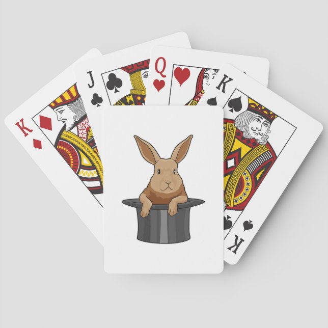 Baraja De Cartas Rabbit Magician Magic gorra (Reverso)