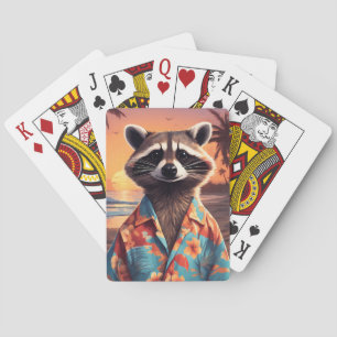 Baraja De Cartas Raccoon Holiday