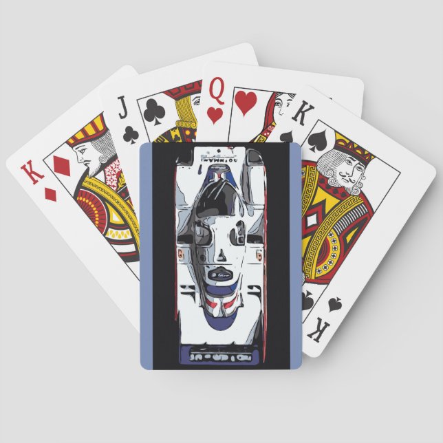 BARAJA DE CARTAS RACE CAR - BELL (Reverso)
