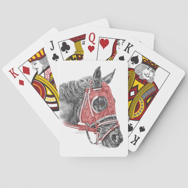 Baraja De Cartas Race Horse Portrait Silks (Reverso)