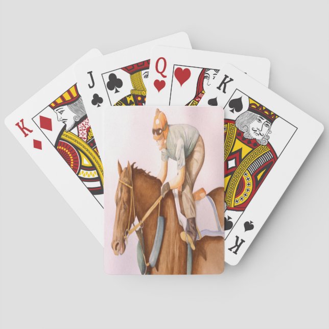 Baraja De Cartas Race Horse y Jockey (Reverso)