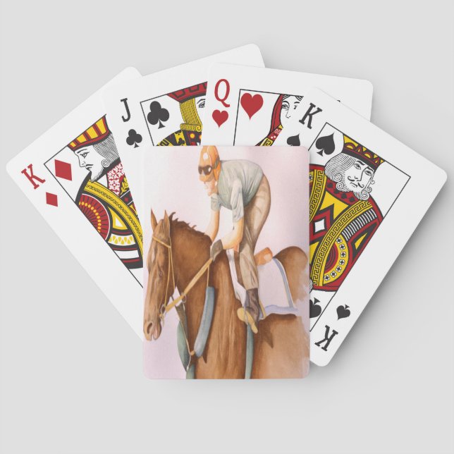 Baraja De Cartas Race Horse y Jockey (Reverso)