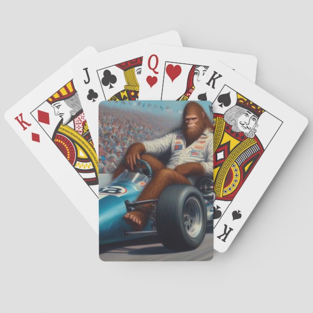 Baraja De Cartas Racecar Bigfoot (Reverso)