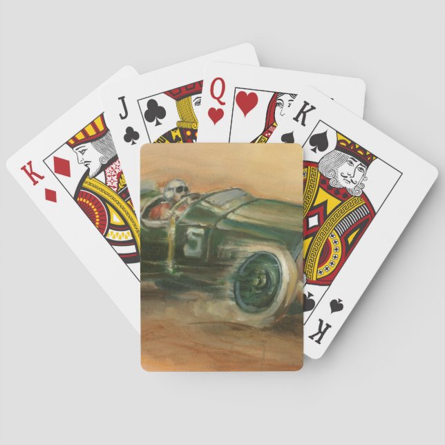 Baraja De Cartas Racecar del Gran Premio de Francia por Ethan Harpe (Reverso)