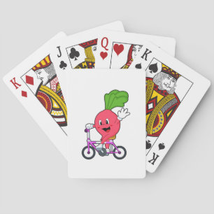 Baraja De Cartas Radish con bicicleta