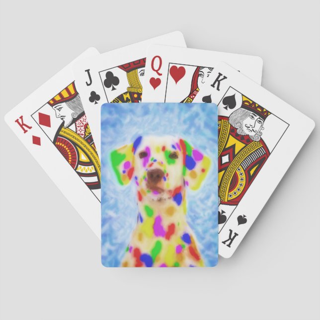 Baraja De Cartas Rainbow Dalmatian (Reverso)