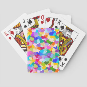 Baraja De Cartas Rainbow Heart Confetti