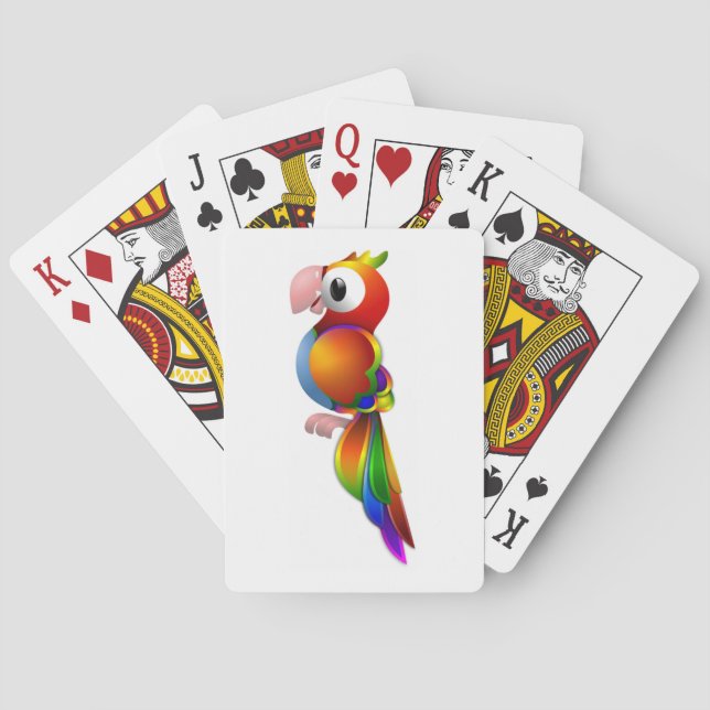 BARAJA DE CARTAS RAINBOW PARROT (Reverso)