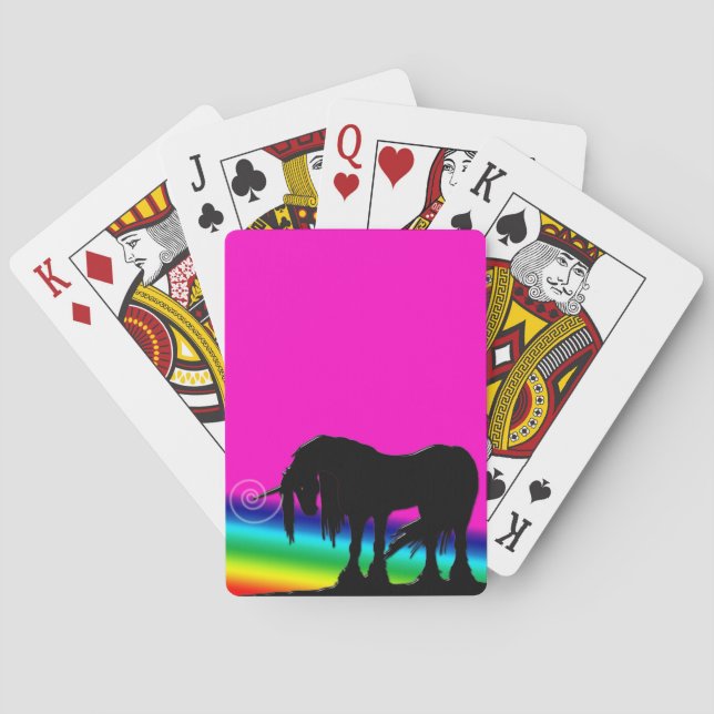 Baraja De Cartas Rainbow Unicorn (Reverso)