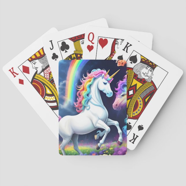 Baraja De Cartas Rainbow Unicorn One (Reverso)