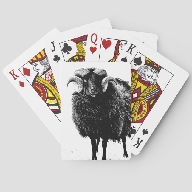 Baraja De Cartas Ram negro (Reverso)