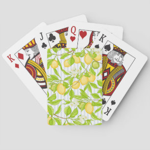 Baraja De Cartas Rama de árbol de limón: patrón sin soldadura a ray