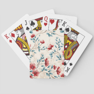 Baraja De Cartas Rama floral botánica elegante