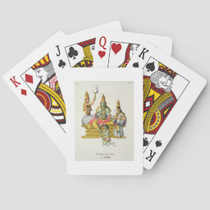 Baraja De Cartas Rama, grabado por du Bouisi (color litho)
