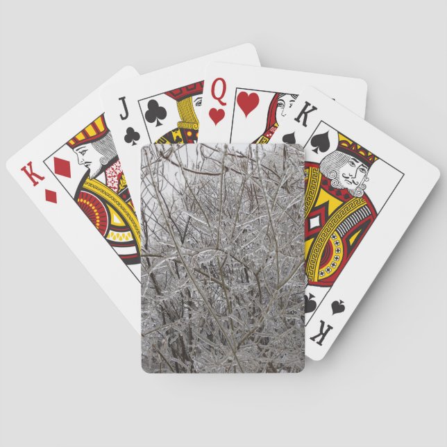 Baraja De Cartas Ramas Heladas (Reverso)