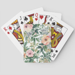 Baraja De Cartas Ramo Botánico Acuarela Hojas de Eucalipto