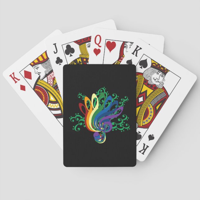 Baraja De Cartas Ramo de Clefs de la música (Reverso)